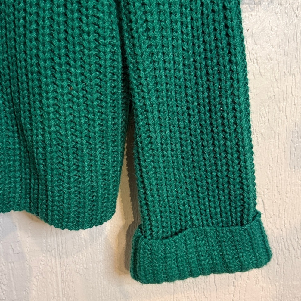VIDA turtleneck shaker pullover NWOT jewel green - Picture 2 of 7